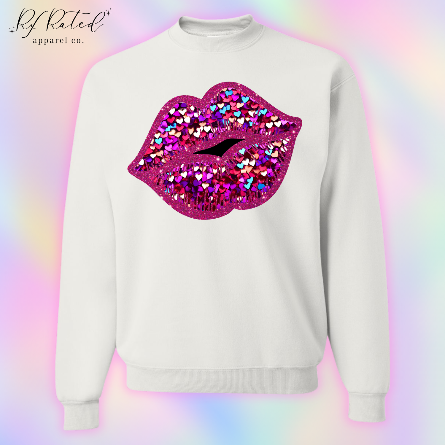 Faux Glitter Lips