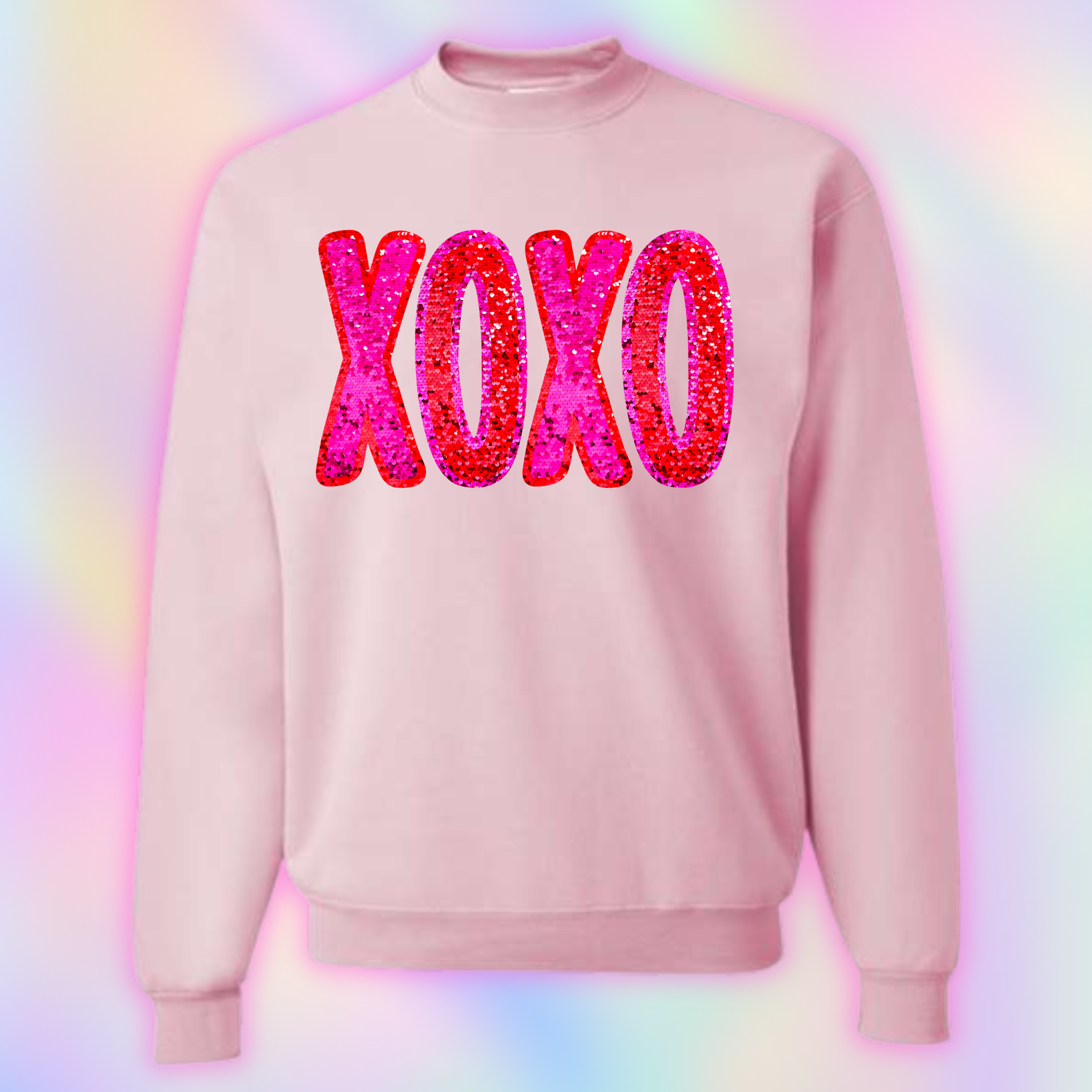 Faux Glitter XOXO