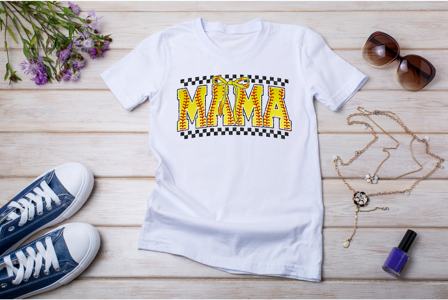 Retro Softball Mama