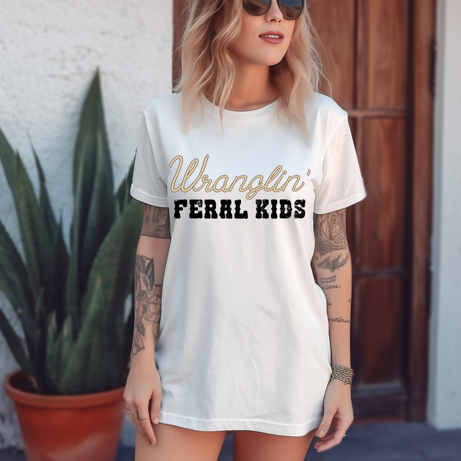 Wranglin Feral Kids T-shirt