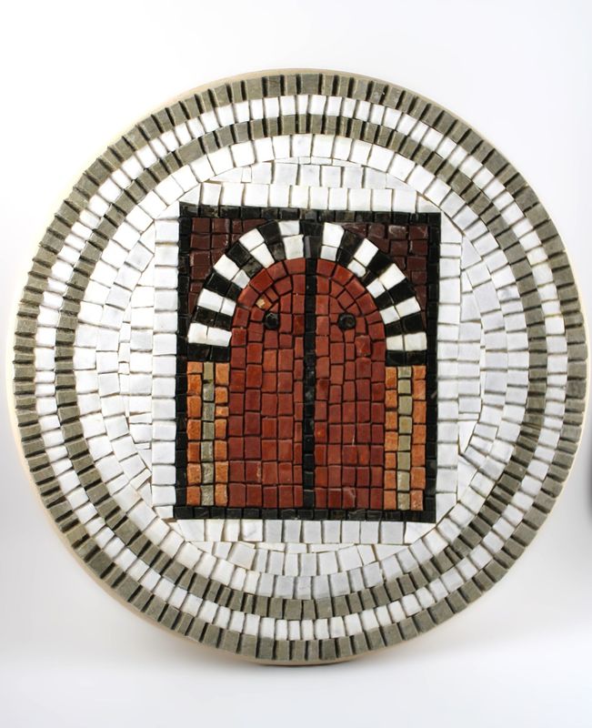 PIATTO MURALE MOSAICO 27 CM