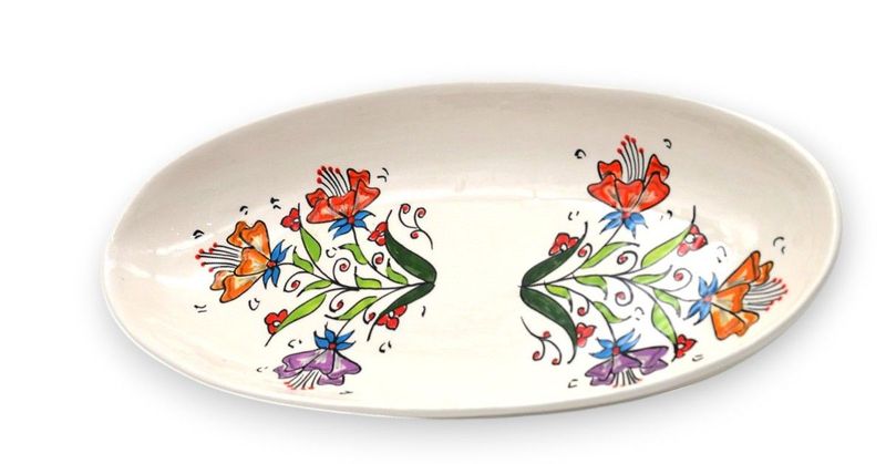 INSALATIERA OVALE - WARDA DEL FLORES 40 CM