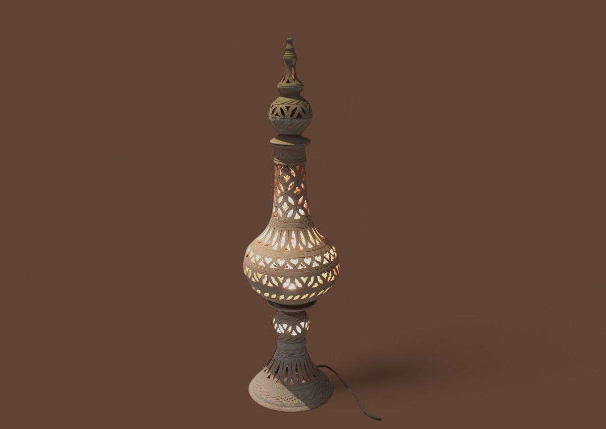 LAMPADA DECORATIVA - COLORE BISCOTTO 135CM