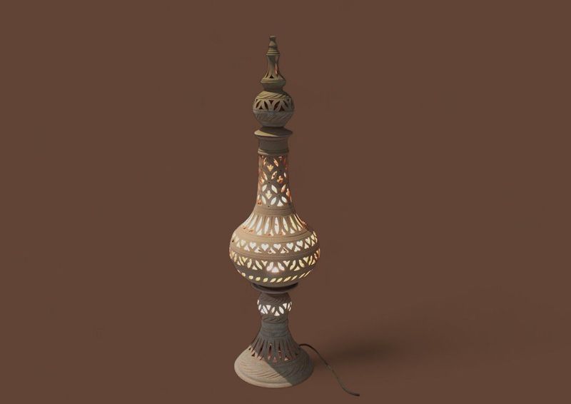 LAMPADA DECORATIVA - COLORE BISCOTTO 135CM