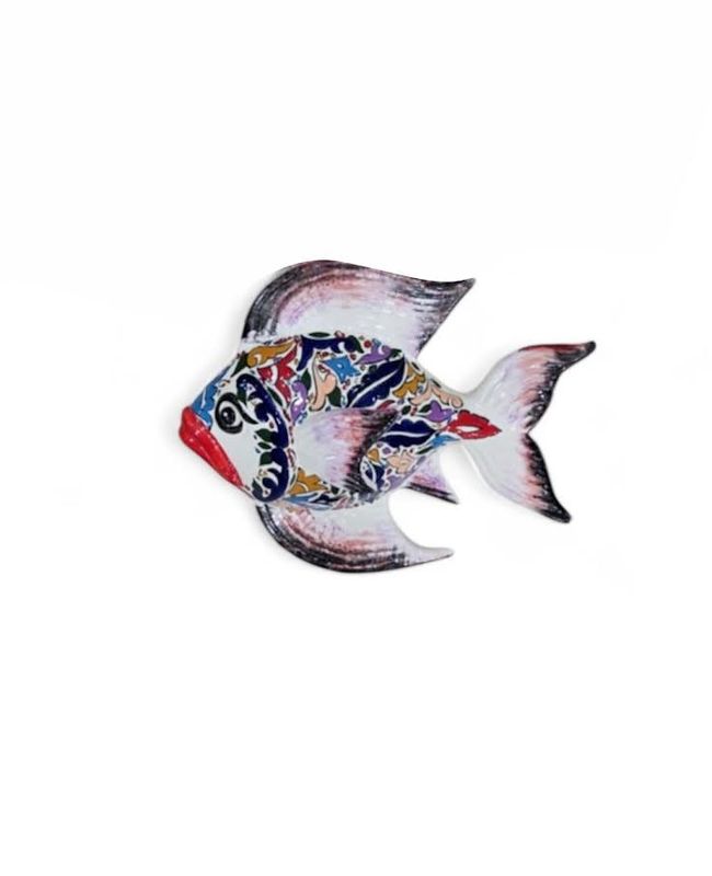 Pesce in ceramica per decorazioni da parete interno
