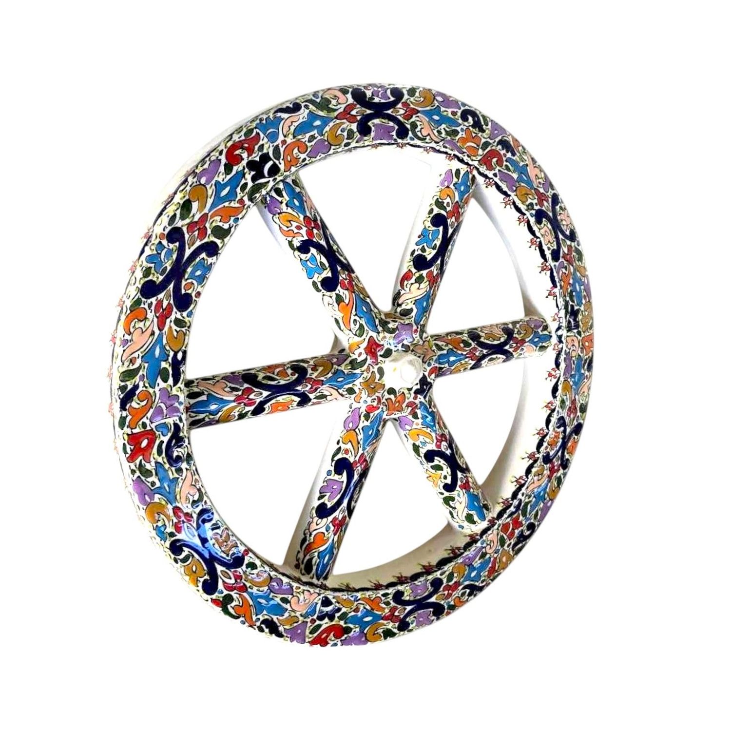 RUOTA CARRETTO MULTICOLORE 45 CM - DA APPENDERE