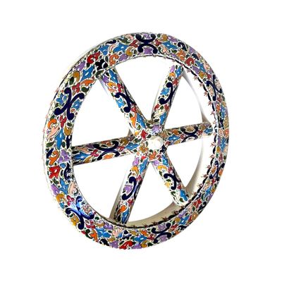 RUOTA CARRETTO MULTICOLORE 45 CM - DA APPENDERE