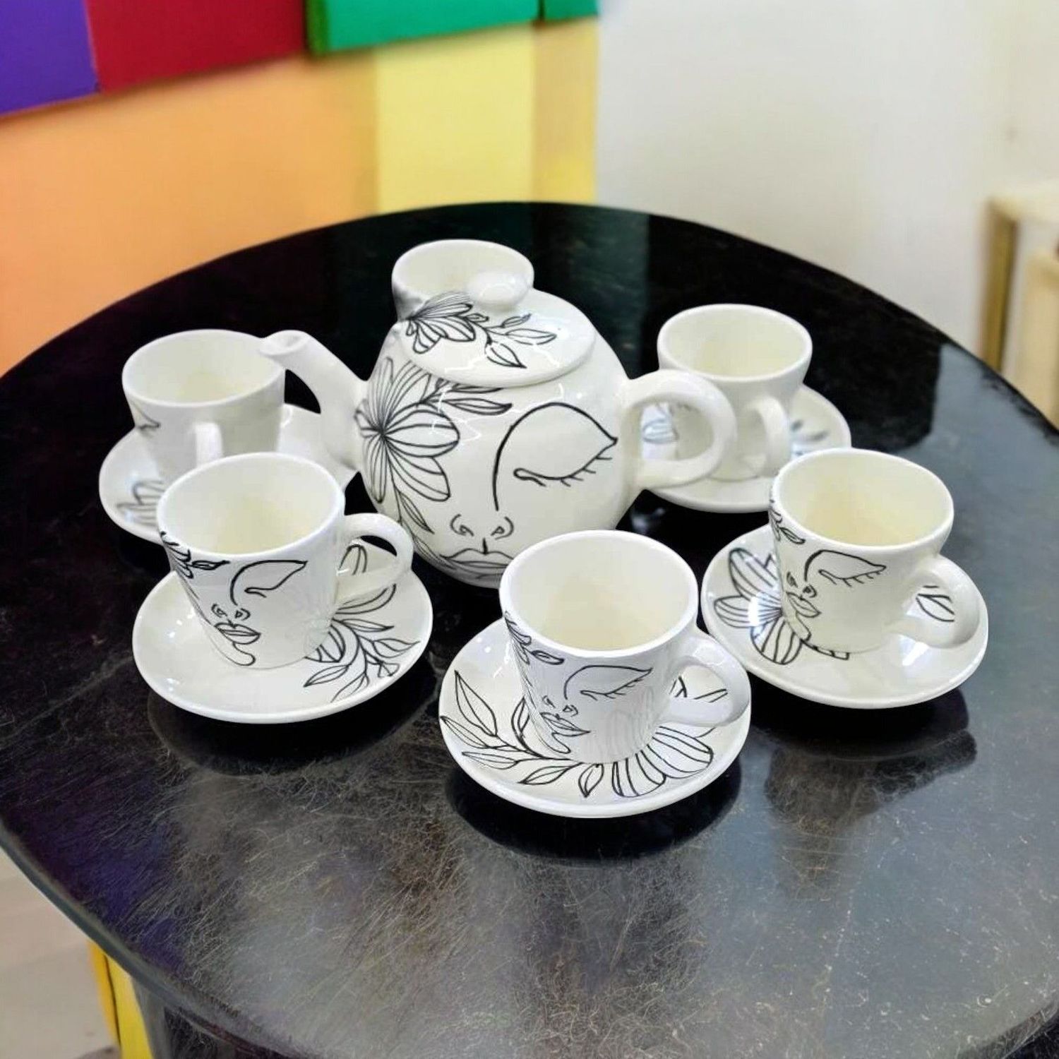 Servizio Caffè - Jasmine Face Art 14 pezzi