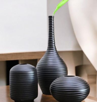 Trio di vasi - nero