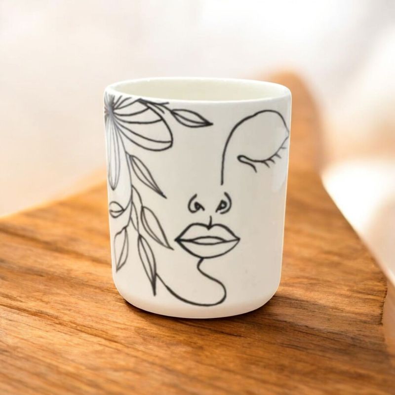 BICCHIERE -JASMINE FACE ART