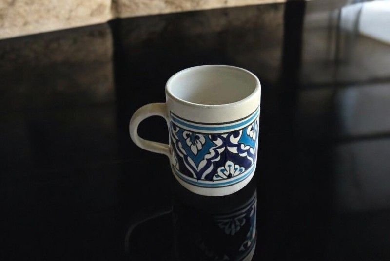 TAZZA  MUG CHOPE NEW BLUE AND WHITE