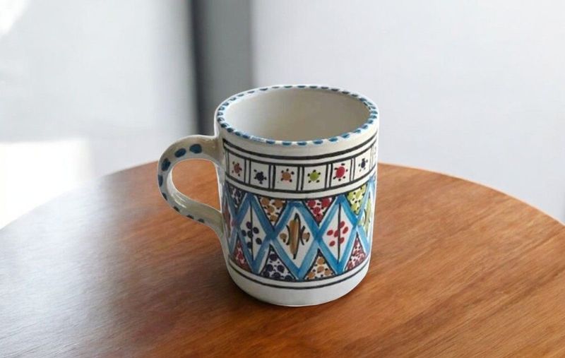 TAZZA MUG CHOPE ARABESQUE TURCHESE