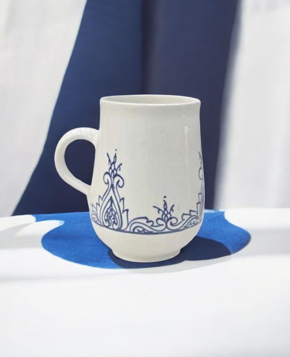 BROCCA BLUE AND WHITE