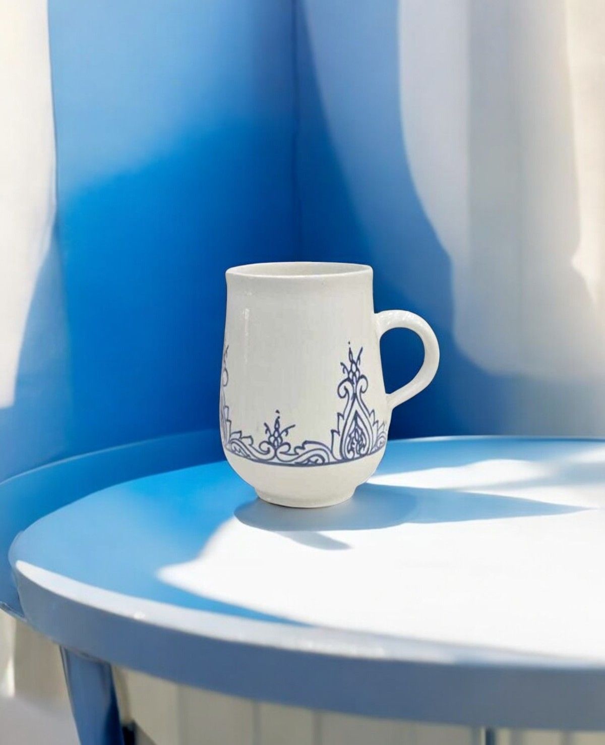 BROCCA BLUE AND WHITE