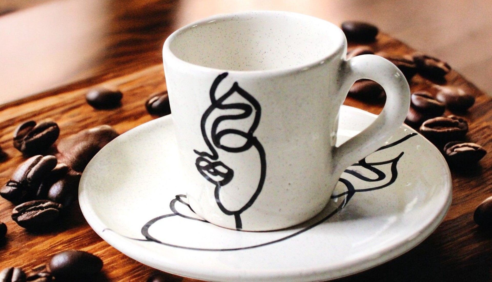 Servizio caffè Face Art 15 pezzi