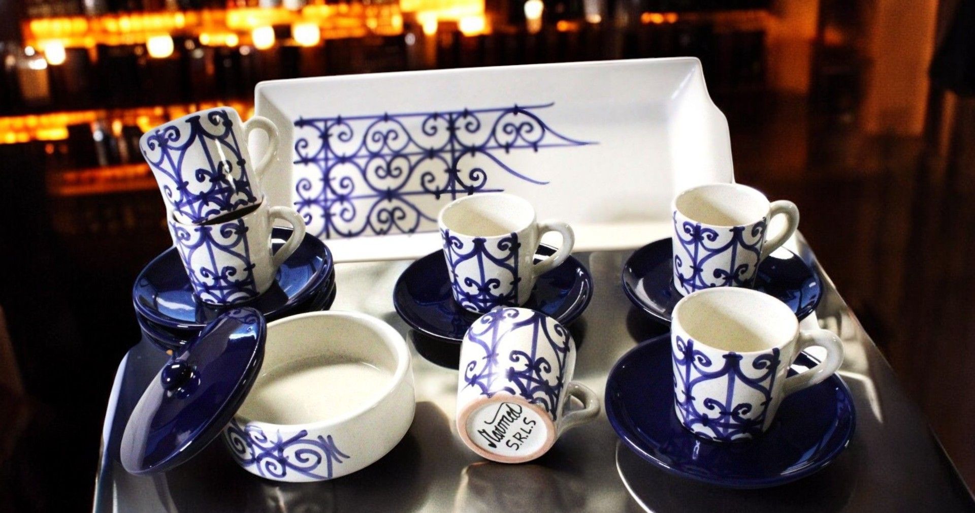 Servizio caffè Sidi Bou Said 15 pezzi
