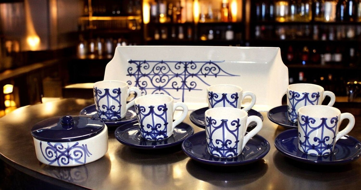 Servizio caffè Sidi Bou Said 15 pezzi