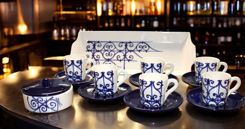 Servizio caffè Sidi Bou Said 15 pezzi