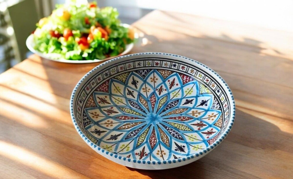 CIOTOLA  -JATTE ARABESQUE TURCHESE 25CM