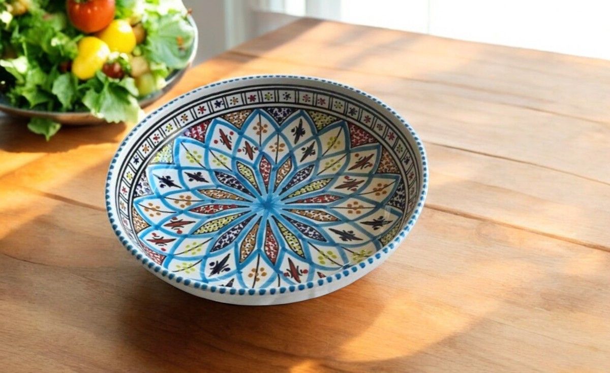 CIOTOLA  -JATTE ARABESQUE TURCHESE 25CM