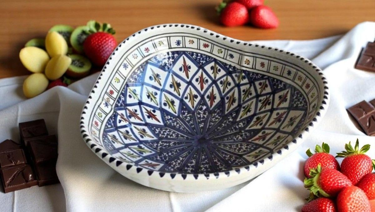 INSALATIERA ARTICHOKE - LUISA ARABESQUE BLU - 30 CM