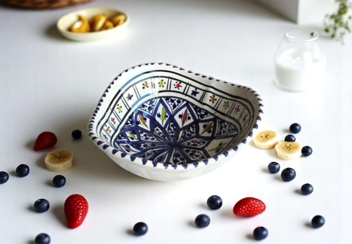 INSALATIERA ARTICHOKE -LUISA  ARABESQUE BLU 15 CM