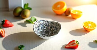 Coppetta Ø 15cm in Ceramica a Carciofo | Arabesque Verde Coppetta Ø 15cm in Ceramica a Carciofo | Arabesque Verde