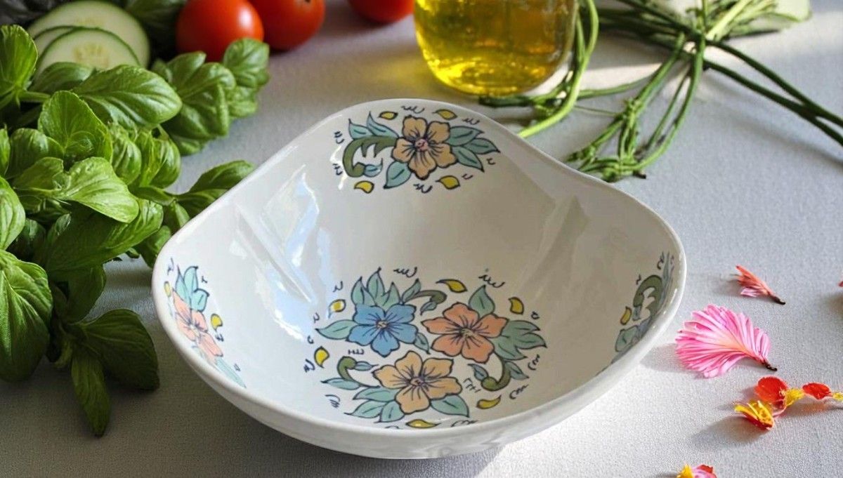 INSALATIERA ARTICHOKE - FLOWERS 30 CM