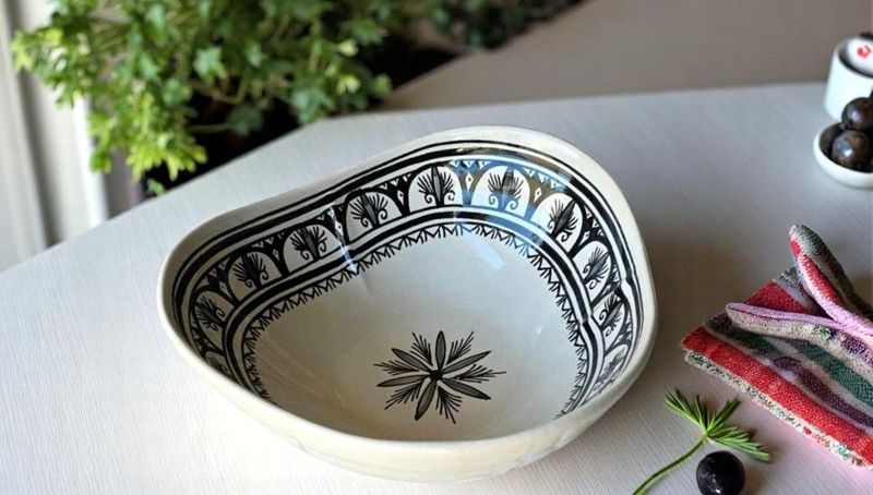 INSALATIERA ARTICHOKE - ORIENTAL BLACK  30 CM