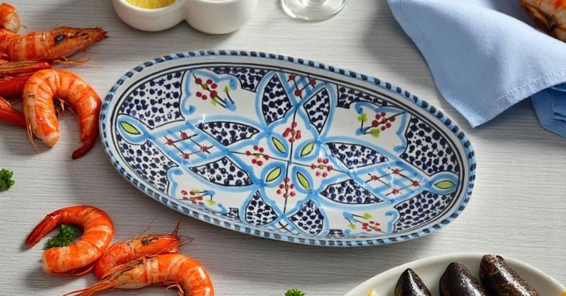 INSALATIERA OVALE MAG TURCHESE  30  CM