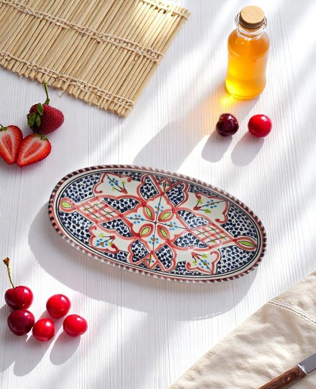 INSALATIERA OVALE MAG ROSSO  30  CM