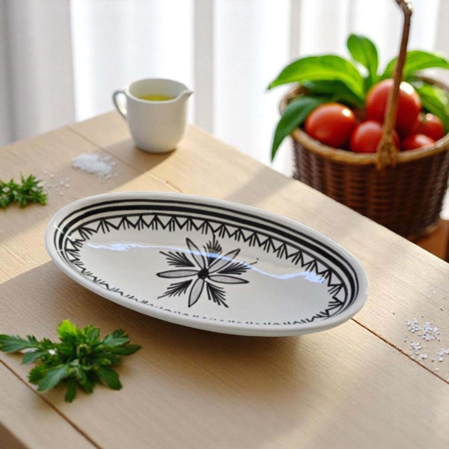 INSALATIERA OVALE ORIENTALE BLACK 10 CM
