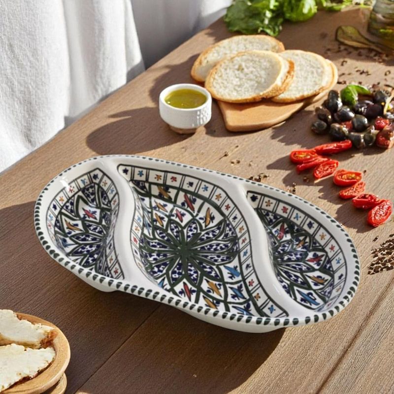 ANTIPASTIERA AP - OVALE ARABESQUE VERDE