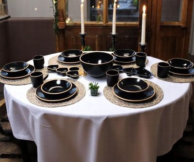 Set da tavola  - l'ambra dell'amore  - 23pz