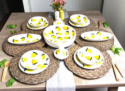 Set da tavola - 15 Pezzi- Modello - Limone