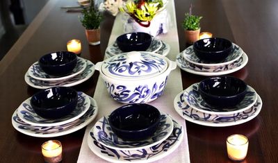 Set da Tavola 20pz - Modello Arabica Blu