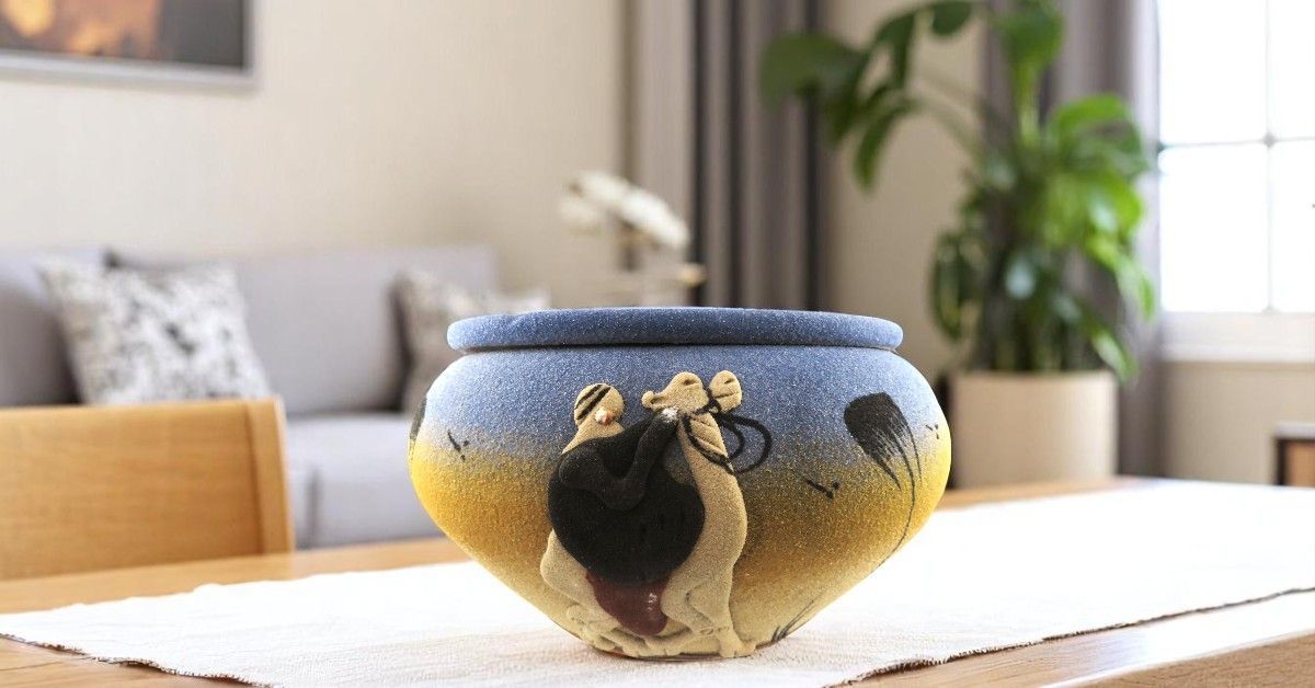 posacenere decorativo sabbia - turchese 20 cm