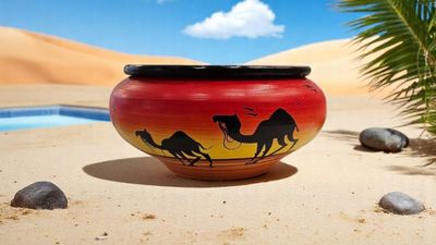 GRANDE POSACENERE DECORATIVO - OASIS ORANGE