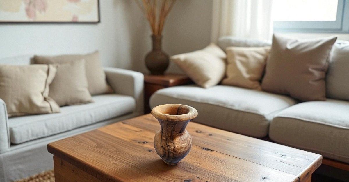 VASO - BOHO PMN - IN LEGNO D'ULIVO