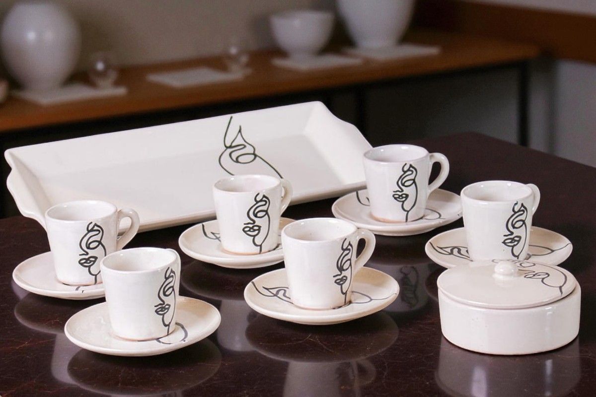 Servizio caffè Face Art 15 pezzi