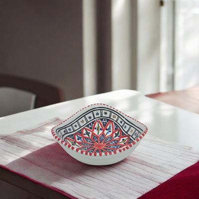 Coppetta Ciotola Ceramica | Arabesque Rosso Carciofo Ø 15 cm Coppetta Ciotola Ceramica | Arabesque Rosso Carciofo Ø 15 cm