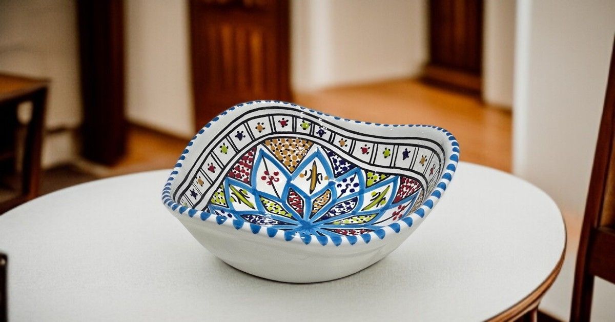 INSALATIERA ARTICHOKE -  ARABESQUE TURCHESE30 CM