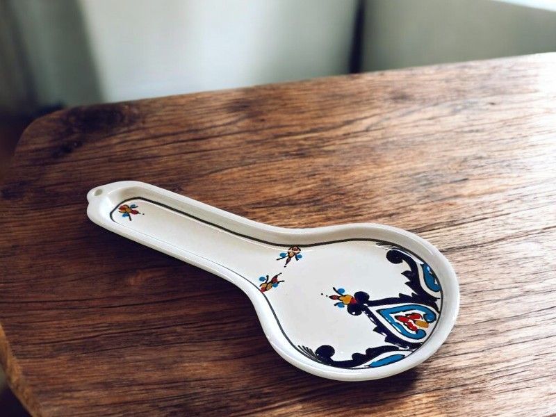 Poggiamestolo in Ceramica Artigianale - Modello Lara