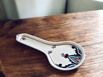 Poggiamestolo in Ceramica Tunisina Fatto a Mano - Modello Lara