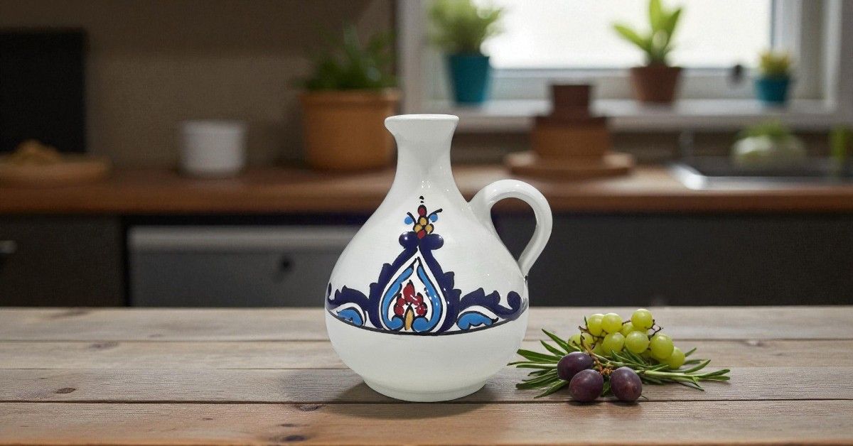 Oliera Artigianale in Ceramica Fechka Modello Lara