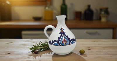 Oliera Artigianale in Ceramica Fechka Modello Lara