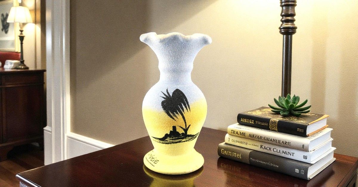 VASO GAROFANO TURCHESE IN CERAMICA E SABBIA