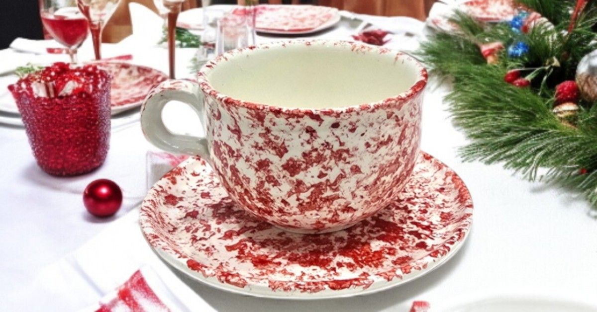 Set Tazza e Piattino Artigianale 