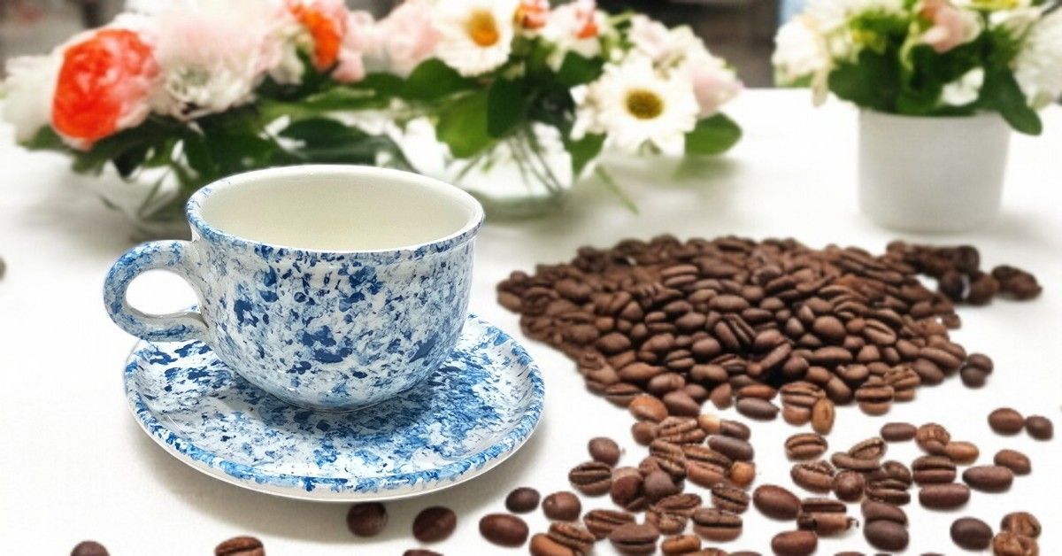 TAZZA E SOTTOTAZZA - SCHIZZI BLU TAZZA E SOTTOTAZZA - SCHIZZI BLU