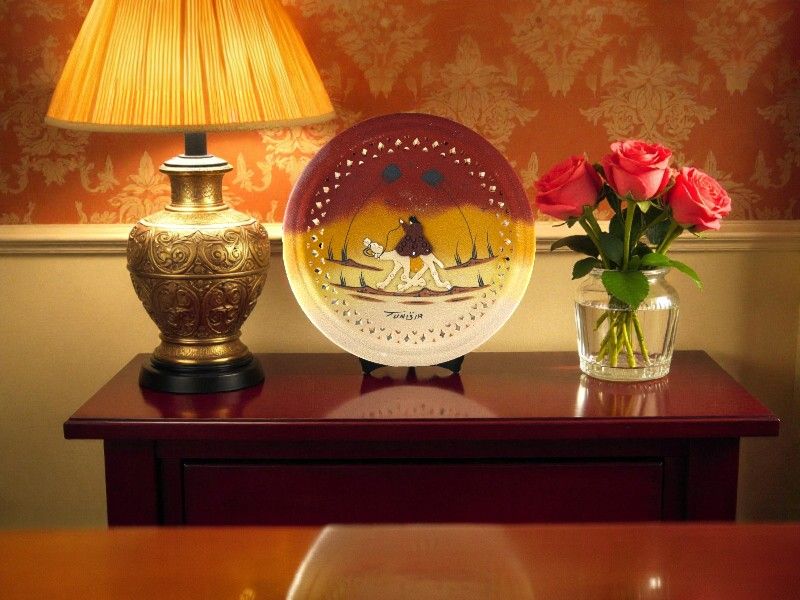 TEPSI DECORATIVO - SAHARA ROSSO IN CERAMICA E SABBIA